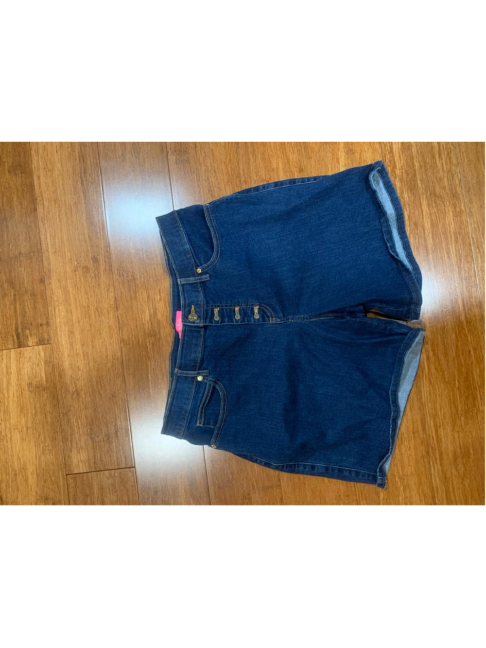 Women's Lilly Pulitzer Caraway Blue Jean Shorts Size 14